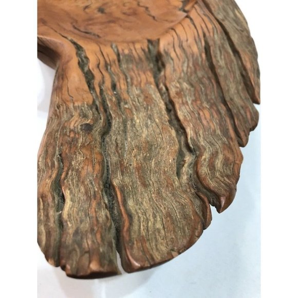 Vintage Wood Art Bowl Banks Peninsula Broadleaf New Zealand Signed 2001 22” - Picture 8 of 8